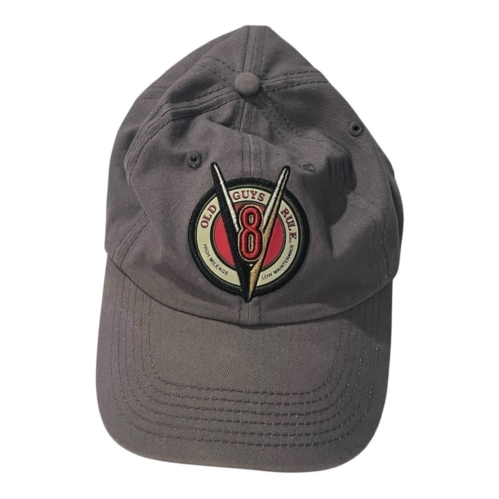 “Old Guys Rule” Gray Baseball Cap with Embroidered Logo